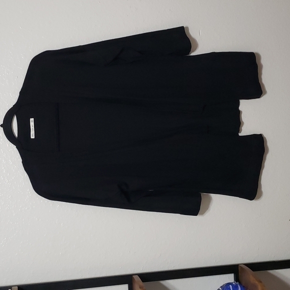 ZARA Black 3/4 Sleeve Pocketed Knit Cardigan, Size S - Picture 5 of 11
